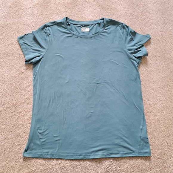 ❤️ Mondetta Active Tee Green Short Sleeved T-shirt Women's Large Top - Picture 10 of 10